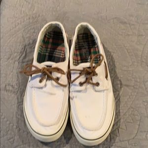 Off White Sperry topsiders, like new, worn once!